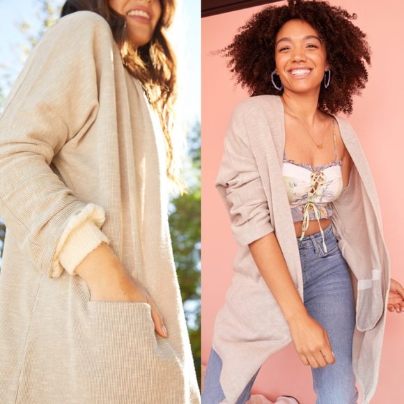 Donni Sweaters - Donni Open-Front Cardigan Sweater